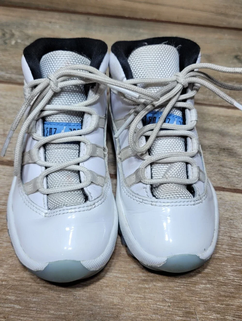 Nike Air Jordan 11 Retro Shoes Toddler Size 9C White Legend Blue Boys 378040-104